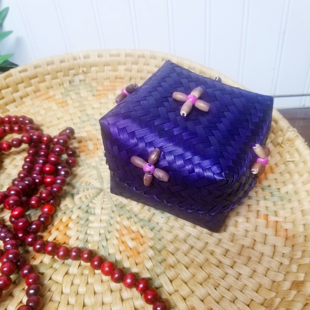 Boho Purple Square Box